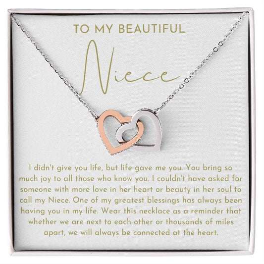To My Niece Necklace - Meaningful Gifts for Niece