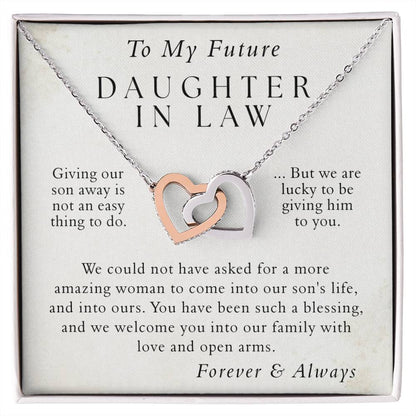 Future Daughter in Law Necklace Gifts, Welcoming Daughter In Law Into Family