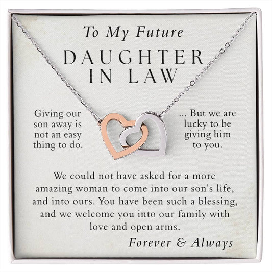 Future Daughter in Law Necklace Gifts, Welcoming Daughter In Law Into Family