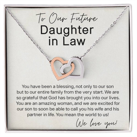 Future Daughter in Law Necklace Gifts, Welcoming Daughter In Law Into Family