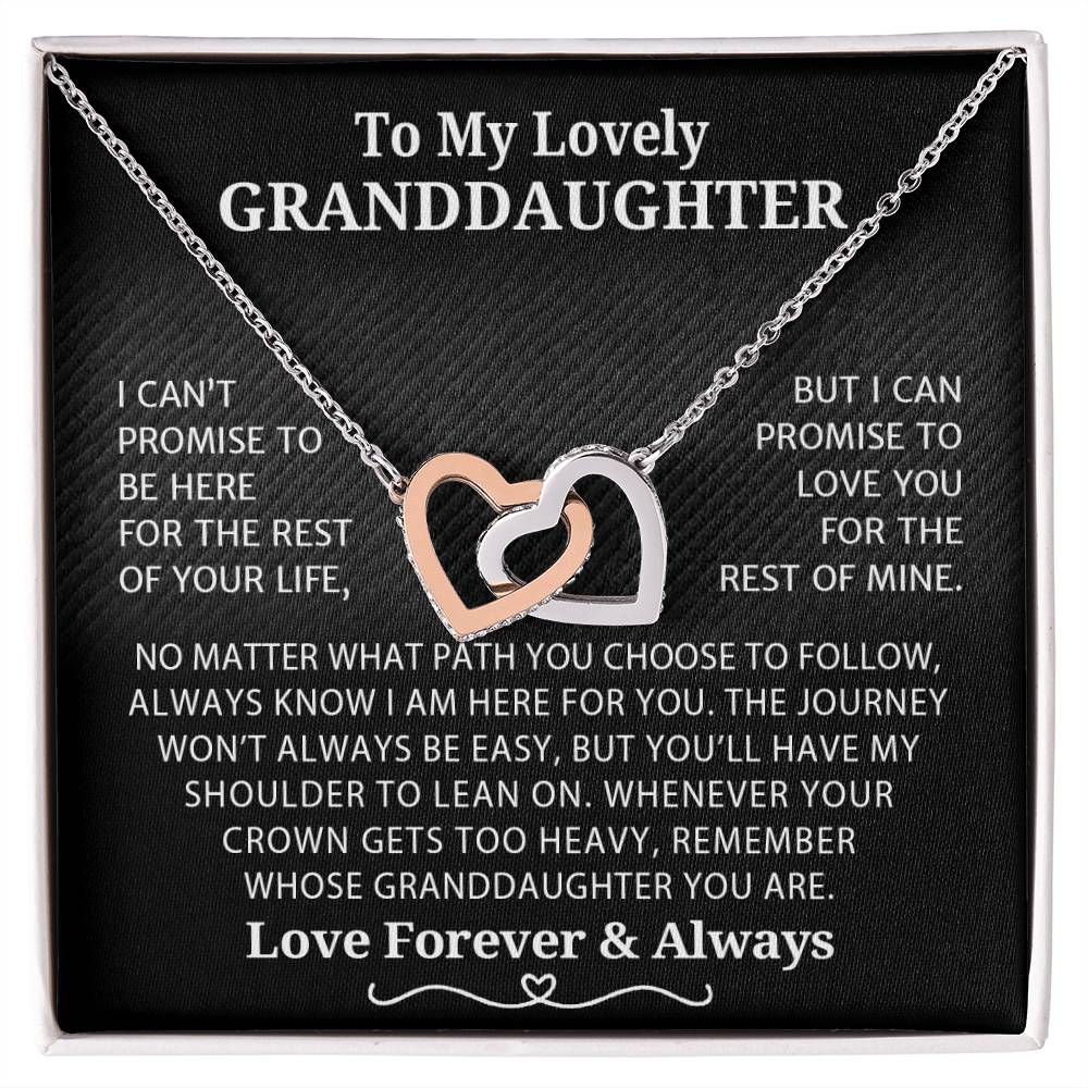 To My Granddaughter Necklace From Grandparents