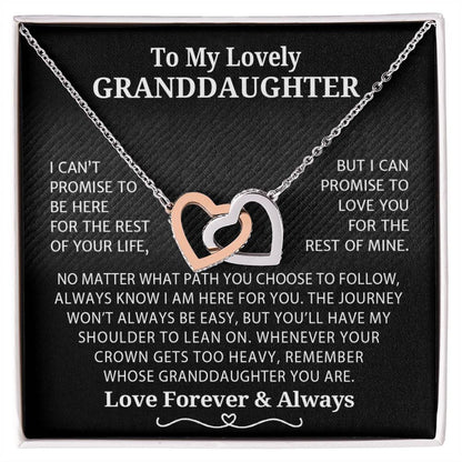 To My Granddaughter Necklace From Grandparents