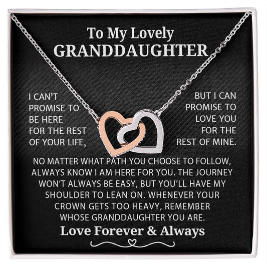 To My Granddaughter Necklace From Grandparents