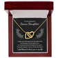 To My Bonus Daughter Necklaces - Bonus Daughter Gifts From Stepdad, Stepdaughter Gifts From Stepmom, Step Daughter Gifts From Stepdad