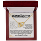 Granddaughter Gift From Grandpa - Interlocking Heart Necklace