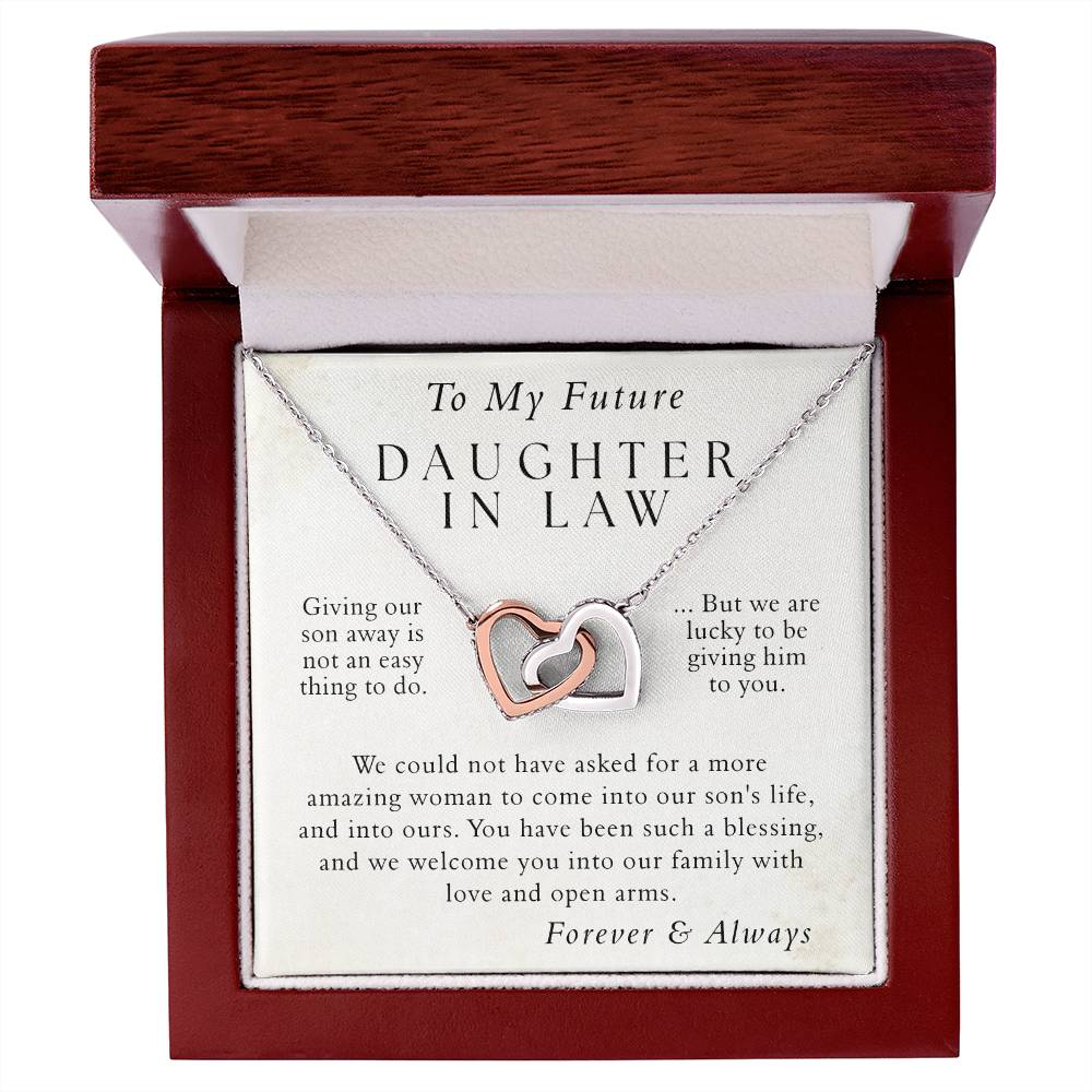 Future Daughter in Law Necklace Gifts, Welcoming Daughter In Law Into Family