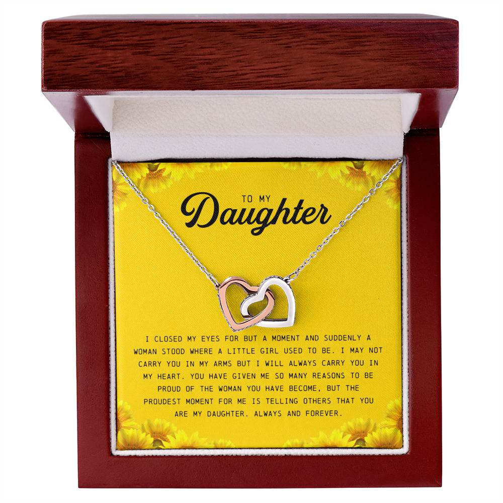 To My Daughter Gifts - Daughter Jewelry For Christmas, Thanksgiving, Birthday, Graduation, Wedding