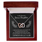 To My Bonus Daughter Necklaces - Bonus Daughter Gifts From Stepdad, Stepdaughter Gifts From Stepmom, Step Daughter Gifts From Stepdad