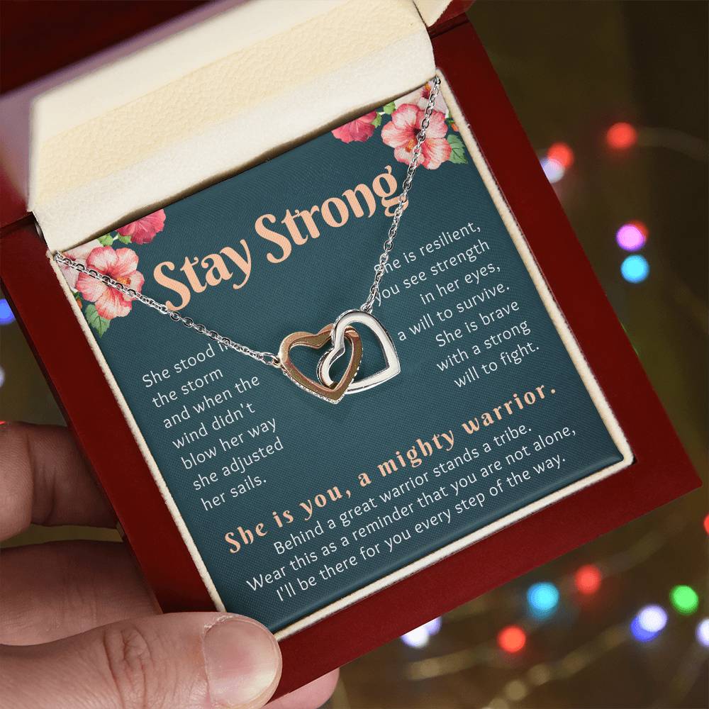 Encouragement Gifts for Women, Cancer Survivor Necklace, Inspirational Sympathy Cheer Up Gifts