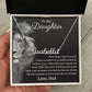Daughter Gifts from Dad - Lion Custom name necklace