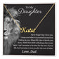 Daughter Gifts from Dad - Lion Custom name necklace