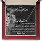 Daughter Gifts from Dad - Lion Custom name necklace