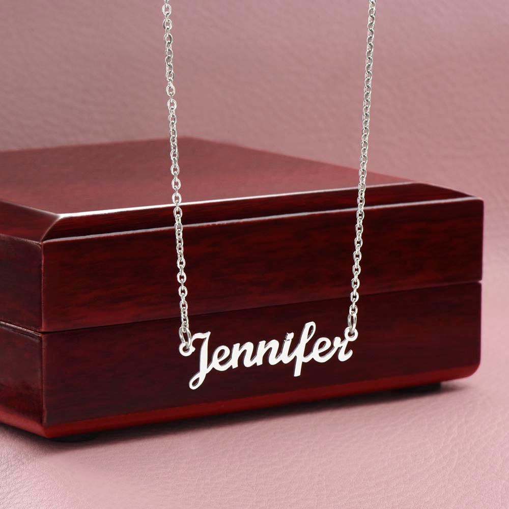 Daughter Gifts from Dad - Lion Custom name necklace
