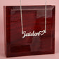 Gift For Bonus Daughter - Custom Name Necklace