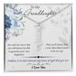 To My Granddaughter Custom Gift - Personalized Vertical Name Necklace