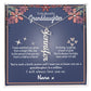 To My Granddaughter Gift From Grandma- Personalized Vertical Name Necklace