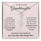 To My Granddaughter Custom Gift - Personalized Vertical Name Necklace
