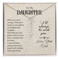 To My Daughter Gift From Dad - Personalized Vertical Name Necklace