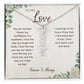 To My Love Gift For Her - Personalized Vertical Name Necklace
