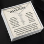 To My Daughter Gift From Mom & Dad - Personalized Vertical Name Necklace
