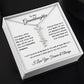 To My Granddaughter Custom Gift - Personalized Vertical Name Necklace