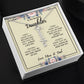 To My Daughter Gift From Mom & Dad - Personalized Vertical Name Necklace