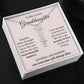 To My Granddaughter Custom Gift - Personalized Vertical Name Necklace