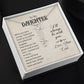 To My Daughter Gift From Dad - Personalized Vertical Name Necklace