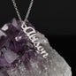 To My Granddaughter Custom Gift - Personalized Vertical Name Necklace