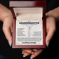 To My Granddaughter Gift From Grandpa - Personalized Vertical Name Necklace