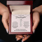 To My Granddaughter Custom Gift - Personalized Vertical Name Necklace
