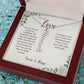 To My Love Gift For Her - Personalized Vertical Name Necklace
