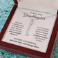 To My Granddaughter Custom Gift - Personalized Vertical Name Necklace