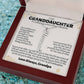 To My Granddaughter Gift From Grandpa - Personalized Vertical Name Necklace