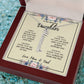 To My Daughter Gift From Mom & Dad - Personalized Vertical Name Necklace