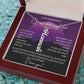 To My Granddaughter Custom Gift - Personalized Vertical Name Necklace