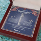 To My Granddaughter Gift From Grandma- Personalized Vertical Name Necklace