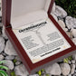 To My Granddaughter Gift From Grandpa - Personalized Vertical Name Necklace