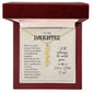 To My Daughter Gift From Dad - Personalized Vertical Name Necklace