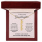 To My Granddaughter Custom Gift - Personalized Vertical Name Necklace