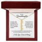 To My Granddaughter Custom Gift - Personalized Vertical Name Necklace