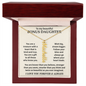 To My Bonus Daughter - Personalized Vertical Name Necklace