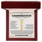 To My Granddaughter Gift From Grandpa - Personalized Vertical Name Necklace