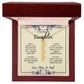 To My Daughter Gift From Mom & Dad - Personalized Vertical Name Necklace