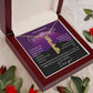 To My Granddaughter Custom Gift - Personalized Vertical Name Necklace