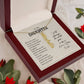 To My Daughter Gift From Dad - Personalized Vertical Name Necklace