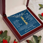 To My Soulmate Gift For Her  - Personalized Vertical Name Necklace