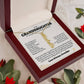 To My Granddaughter Gift From Grandpa - Personalized Vertical Name Necklace