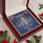 To My Granddaughter Gift From Grandma- Personalized Vertical Name Necklace