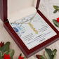 To My Granddaughter Custom Gift - Personalized Vertical Name Necklace
